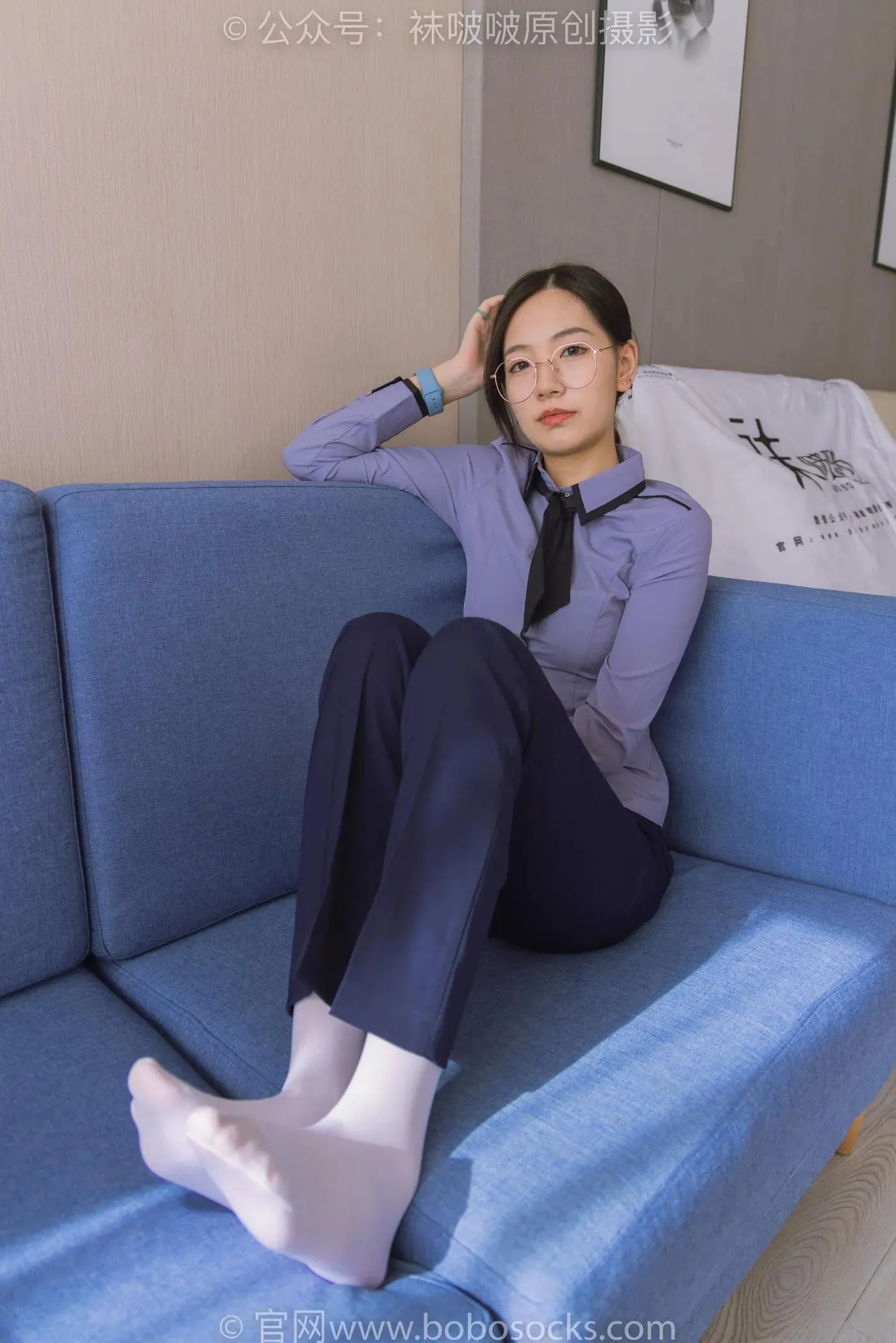 [BoBoSocks袜啵啵]NO.178 小甜豆-高跟鞋、厚白丝、ol风裤里丝 [140P]插图9